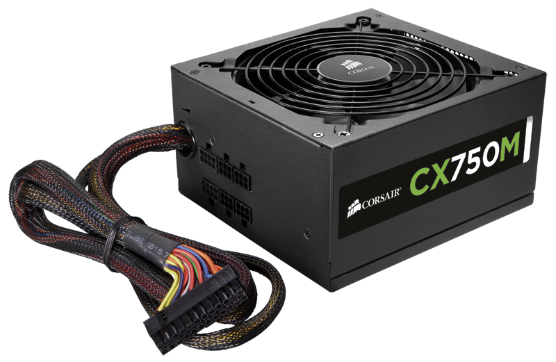 Corsair CX750M (CP-9020061-NA) 750 Watt 80 PLUS&#174; Bronze Certified Modular ATX PSU _919KT